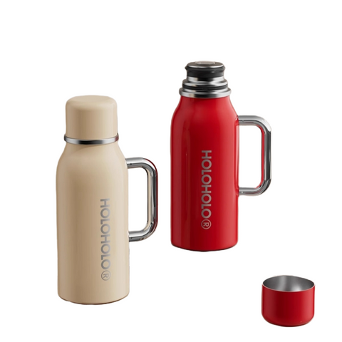 1000ml family thermos with temperature gauge