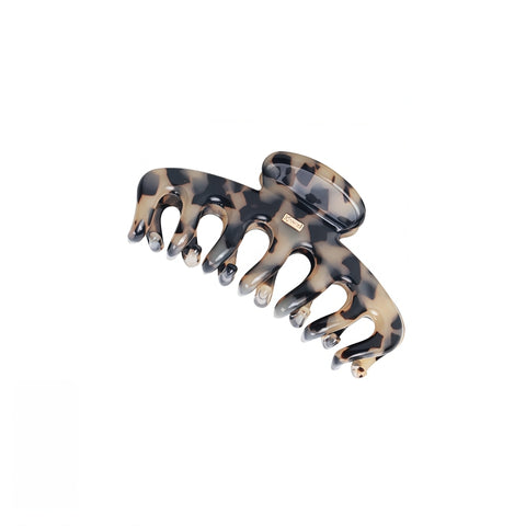 KRRAMEL Acetate Hair Claw Clip for Women – 10.5cm Large Plant-Based Cellulose Acetate Jaw Clip, Strong Hold Non-Slip Hair Accessory for Thick & Curly Hair, Lightweight Luxury French-Style Hair Claw (Lake Blue Marble)