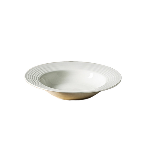 Modern European Threaded Straw Hat Ceramic Plate