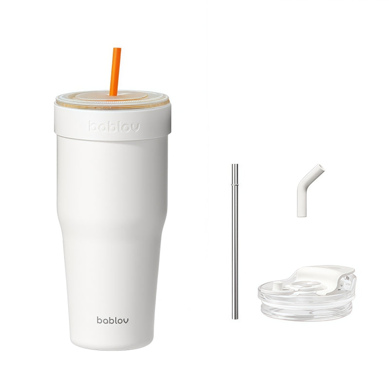 BABLOV 880ml Insulated Tumbler with Straw