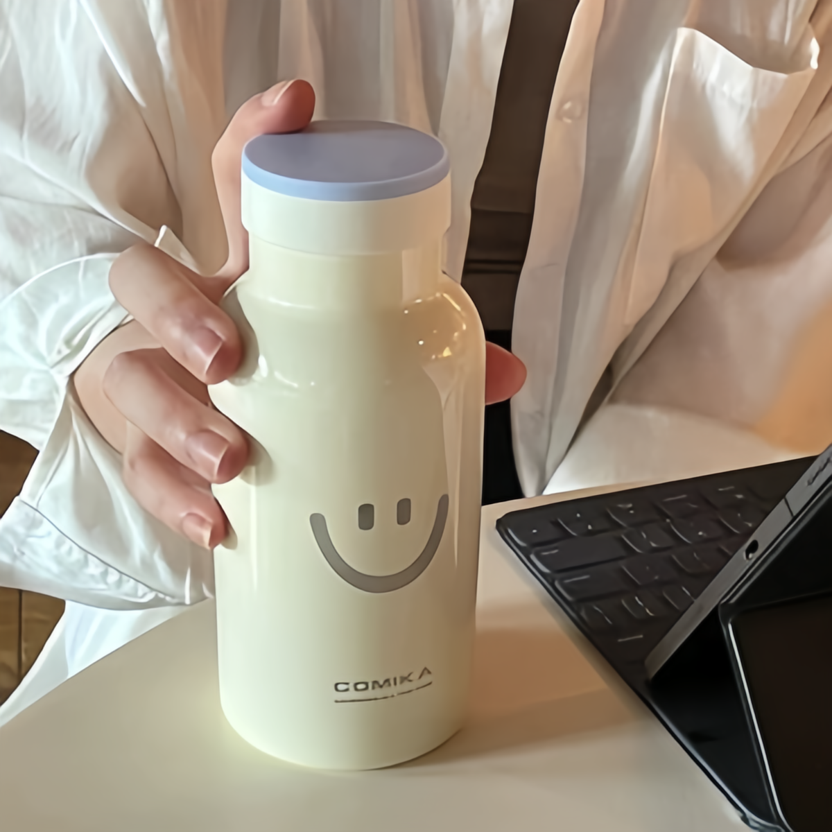 COMIKA Smile Face Thermal Bottle 360ml