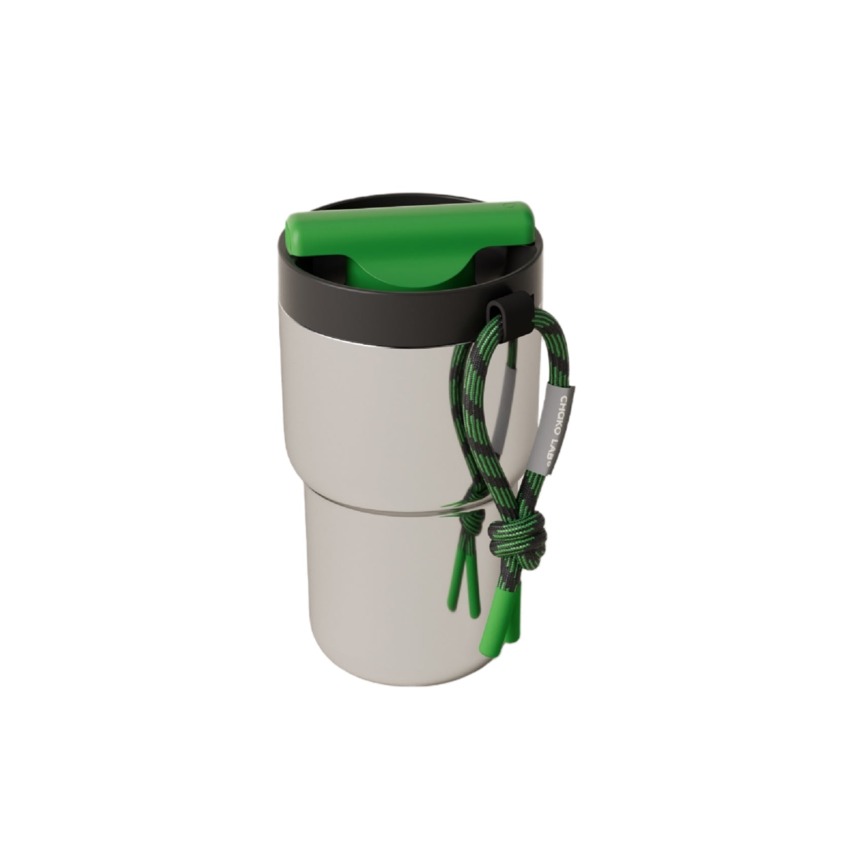 Ceramic-coated 530ml coffee tumbler dual-lid design - Chako Lab