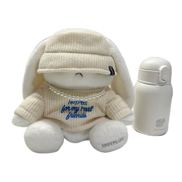 HOTPLUS Rabbit & Cup 450ml Insulated Water Bottle