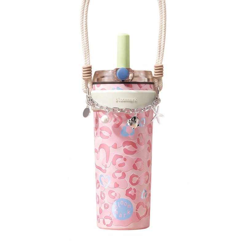 BLOOMMARK Leopard Print Insulated Tumbler 