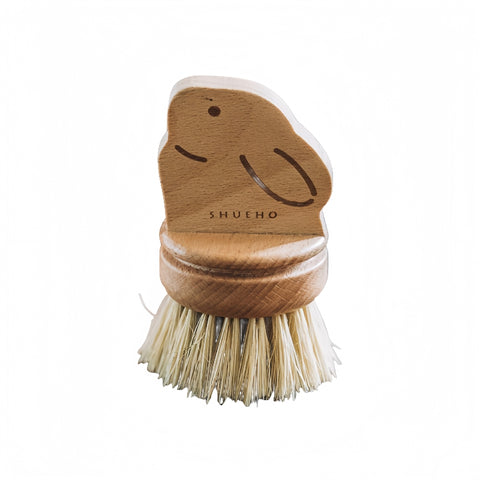 SHUEHO Natural Sisal Pot Scrubber with Detachable Handle