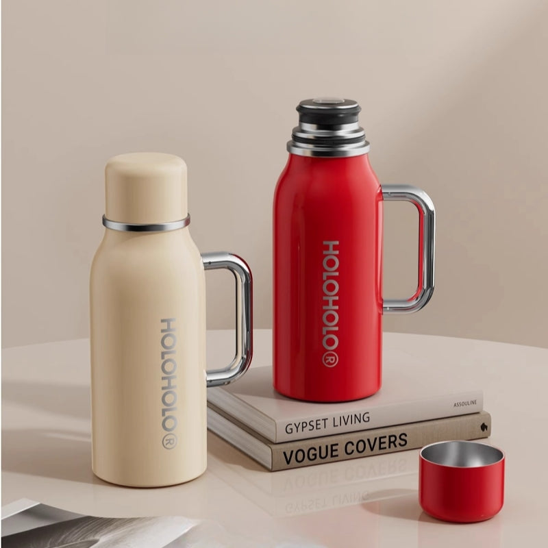 1000ml family thermos with temperature gauge