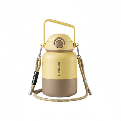 BUYDEEM 12H Stainless Steel Vacuum Insulated Tumbler with Straw