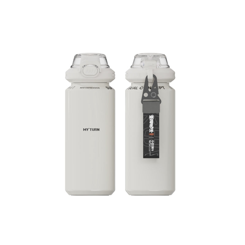 MYTURN 630ml Thermal Flask with Zinc Alloy Pop Lid