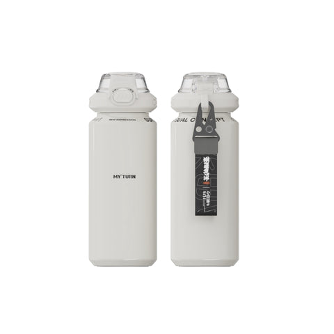 MYTURN 630ml Thermal Flask with Zinc Alloy Pop Lid
