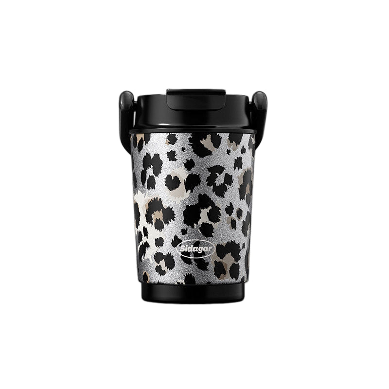 Sidagar Leopard Print Insulated Tumbler with Handle