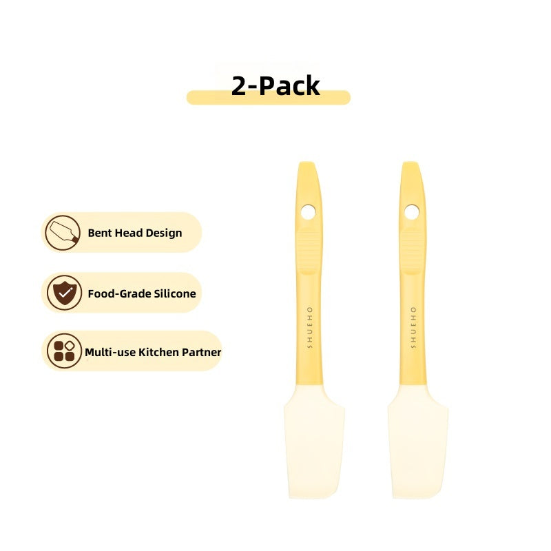 Multifunctional Silicone Jar Scraper & Can Opener - Curved Zero-Waste Kitchen Tool, Food-Grade, Compact Design for Bottles and Cans