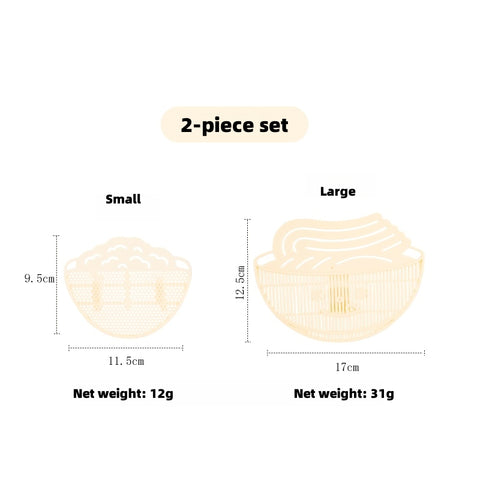 Universal Removable Strainer Lid - Fine Mesh Filter for Bowls & Cups｜BPA-Free, Dishwasher Safe｜Small/Medium/Large (Fit 9.5-18cm Containers)
