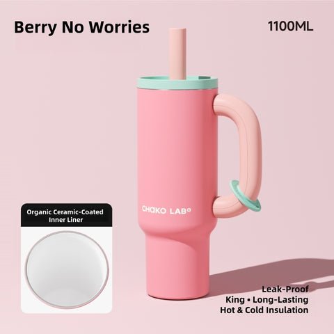 Chako Lab Kettle 1050ml Insulated Water Bottle with Leak-Proof Design and 316 Stainless Steel Interior