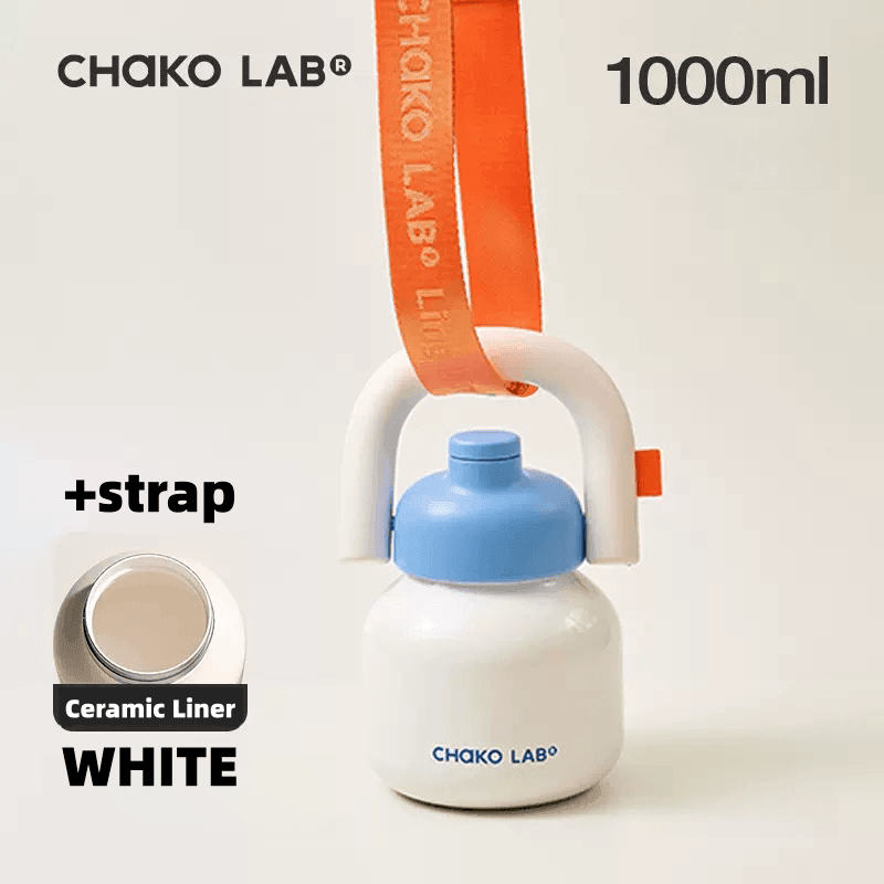 CHAKOLAB 1000ML LinLin Thermal and Cold Insulation Bottle - Portable Straw Bottle