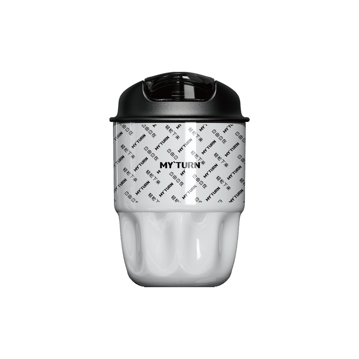 MY TURN Premium Insulated Coffee Cup – 316 Stainless Steel, Leak-Proof, One-Hand Operation, 260ml/450ml (Award-Winning Design for Car & Travel)