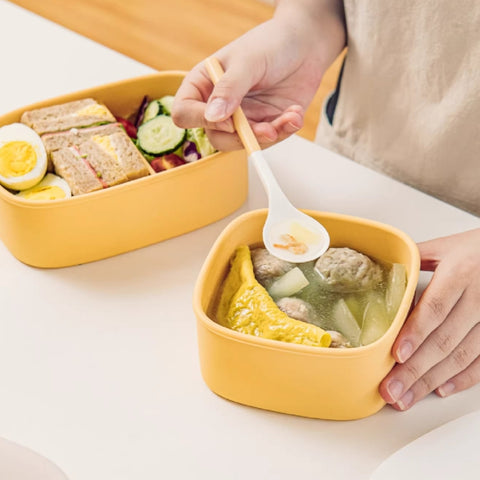 SHUEHO Silicone Bento Box - Leakproof, Microwave & Freezer Safe