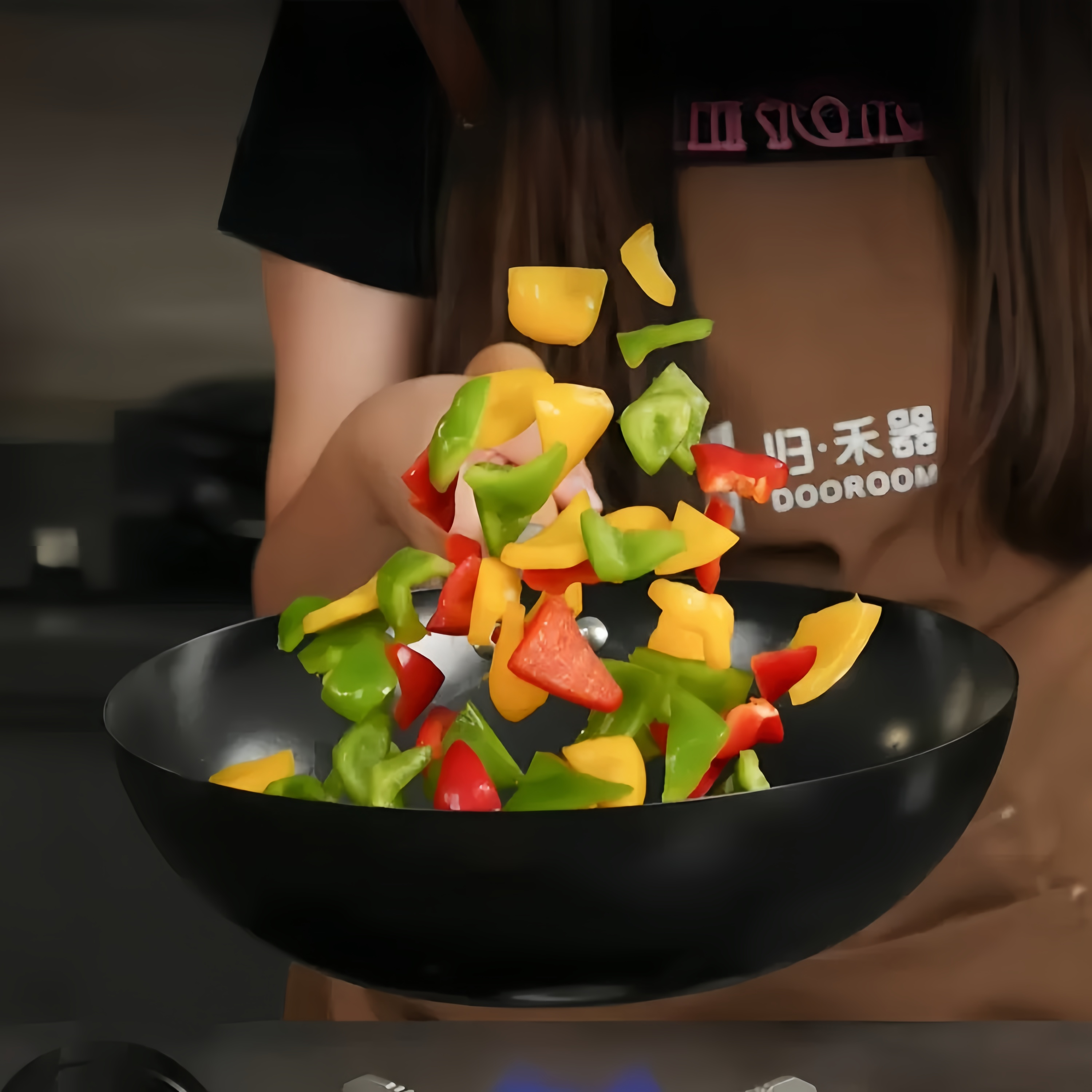 DOOROOM GUIHEQI 30&32cm Non-stick Frying Wok