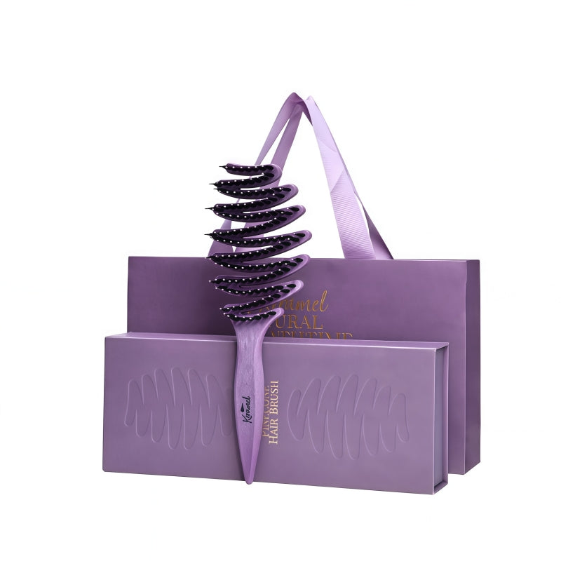 KRRAMEL Pinecone Boar Bristle Hair Brush