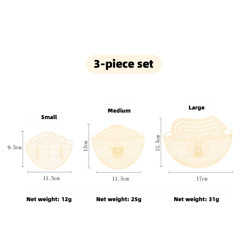 Universal Removable Strainer Lid - Fine Mesh Filter for Bowls & Cups｜BPA-Free, Dishwasher Safe｜Small/Medium/Large (Fit 9.5-18cm Containers)