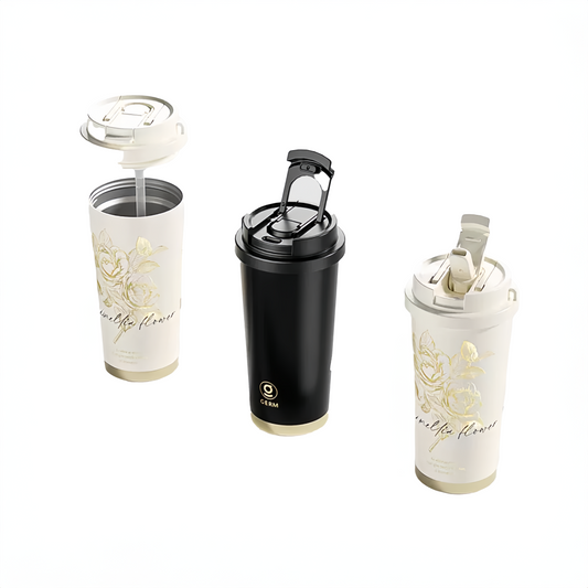 GERM Camellia Thermos Cup Water Bottle 500ml
