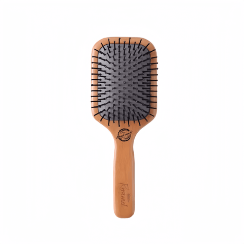 KRRAMEL Hair Massage comb Paddle Brush premium quality fine wood FREE Gift Box & bag cover