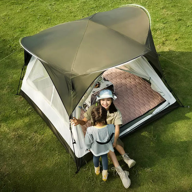 Beneunder Camping Tent Vinyl Tent Waterproof Windproof Sunproof Easy to set up for Outdoor Camp