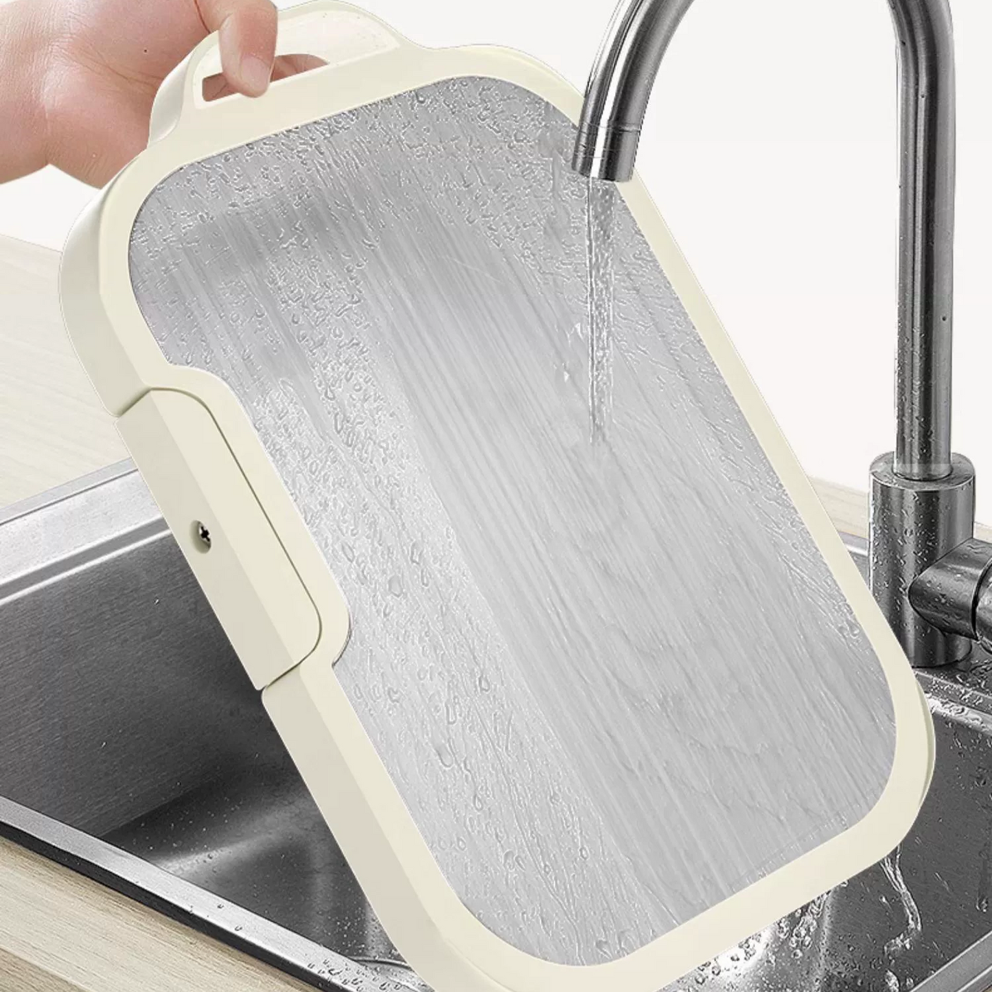 VELOSAN chopping board antibacterial and mildew-proof household stainless steel double-sided