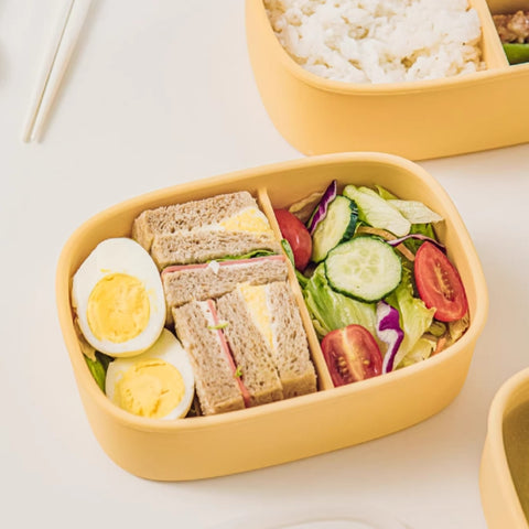 SHUEHO Silicone Bento Box - Leakproof, Microwave & Freezer Safe