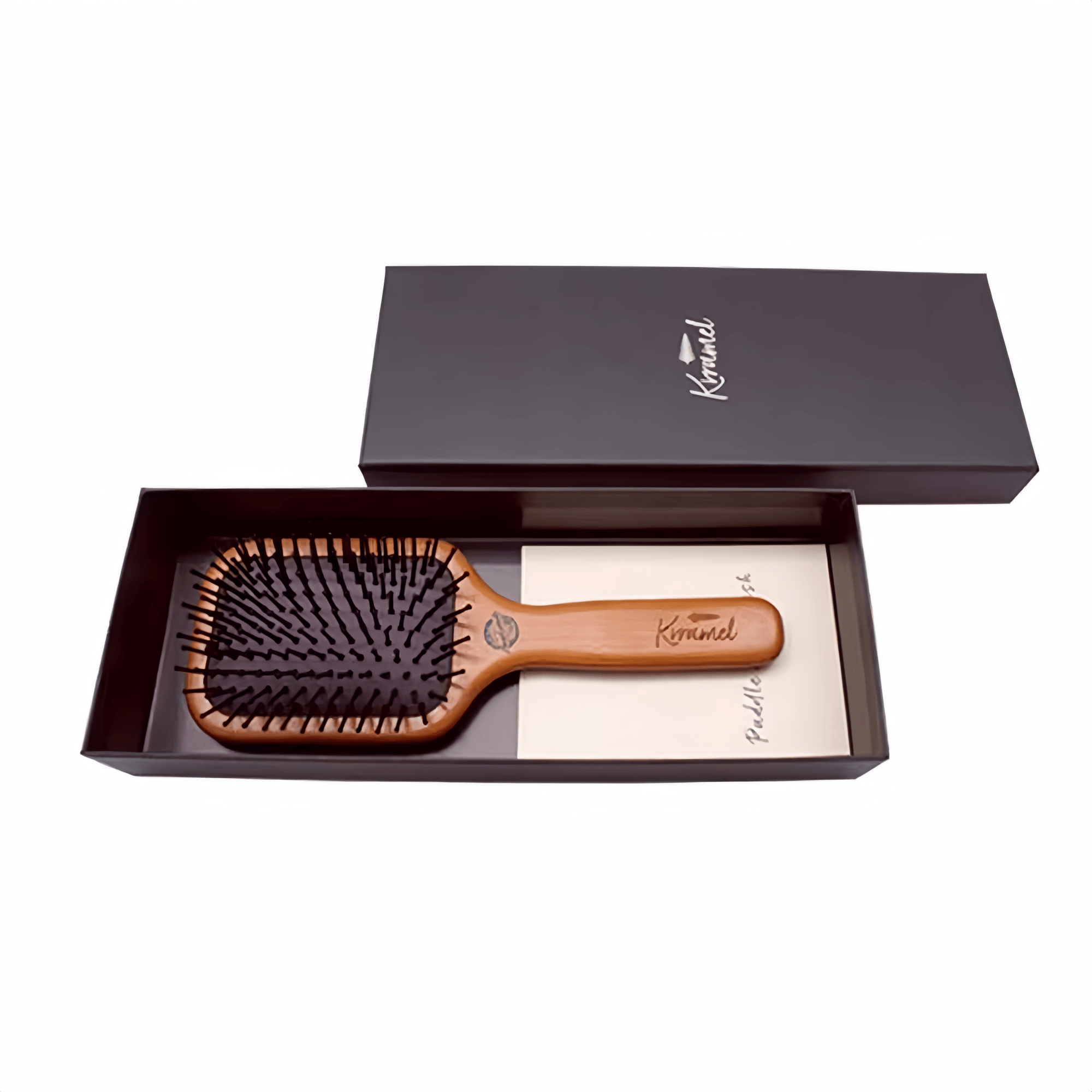 KRRAMEL Hair Massage comb Paddle Brush premium quality fine wood FREE Gift Box & bag cover