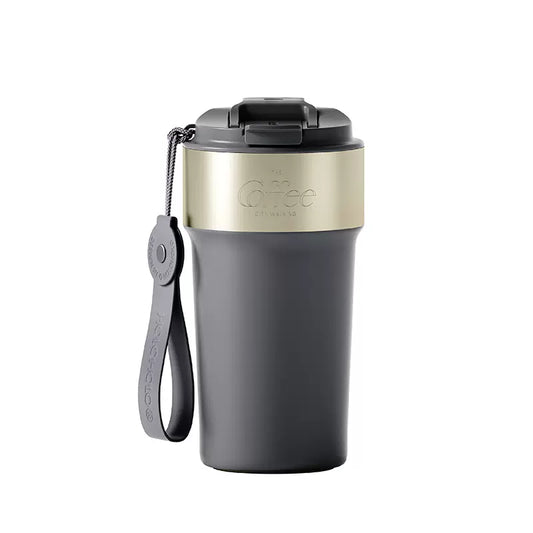 HOLOHOLO Latte Cup Large Capacity 316L Stainless Steel Straw Vacuum Cup 500ml