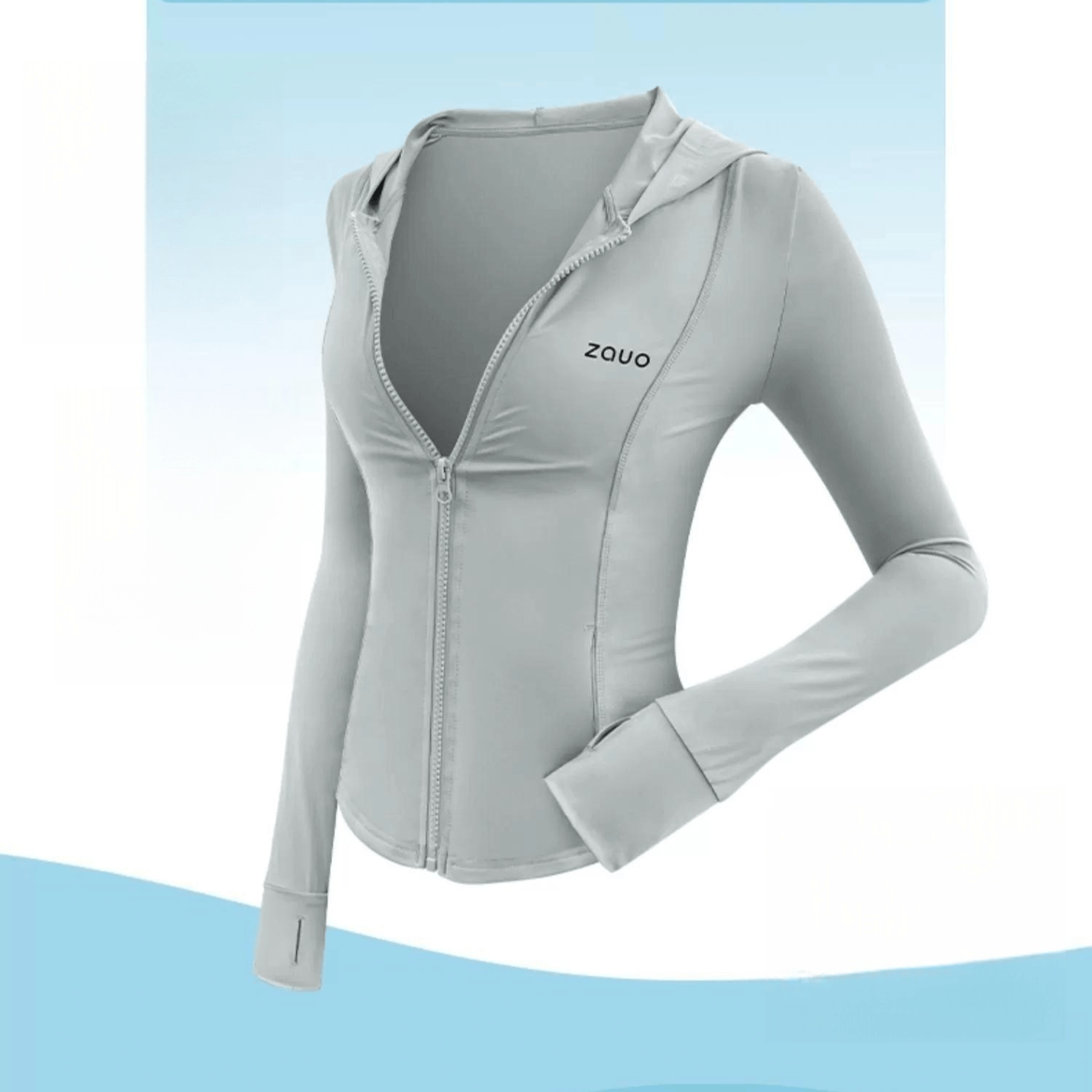 ZAUO Korean Ice-Fabric Hoodie: Stay Cool, Protected, and Fashionable - UPF50+, Blocks 99% of UV Rays"