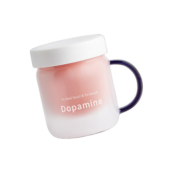 PAOPAO Cup 500ml Dopamine Glass Mug with Ceramic Liner & Tea Separation