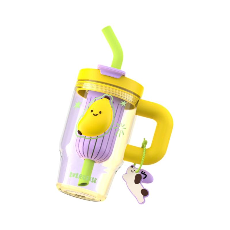 EVERCRISE 800ML Tritan Tumbler with Tea Infuser and Wide Straw