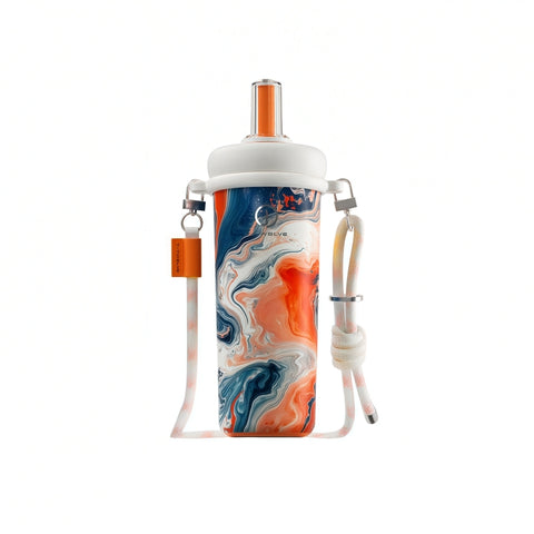 T-TWELVE Cloud Vein Miracle Series 740ml Insulated Tumbler with Straw