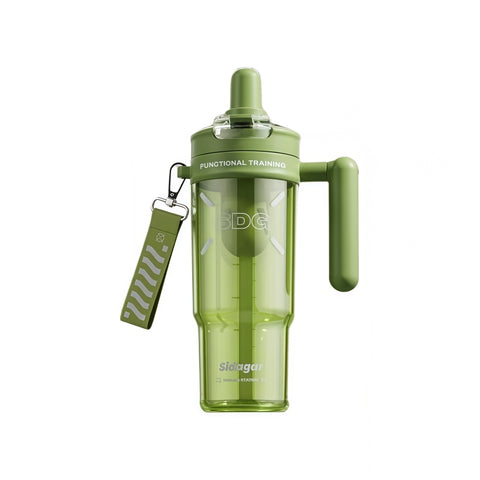 Sidagar 1100ml Tritan Gym Straw Water Bottle