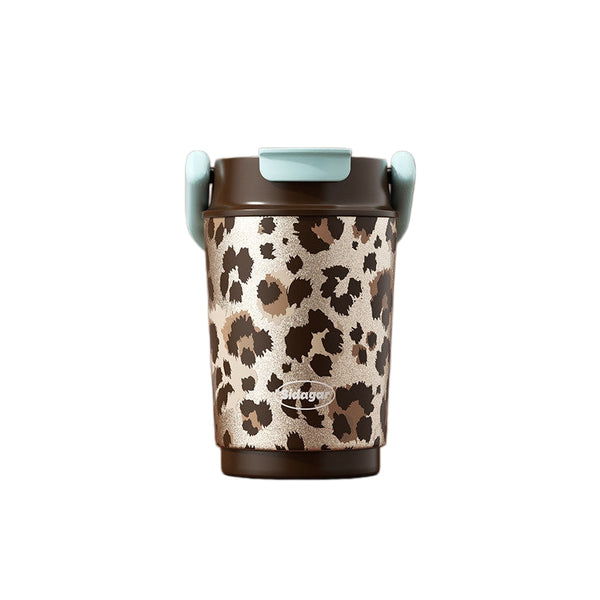 Sidagar Leopard Print Insulated Tumbler with Handle