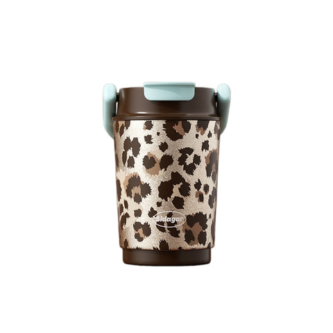 Sidagar Leopard Print Insulated Tumbler with Handle