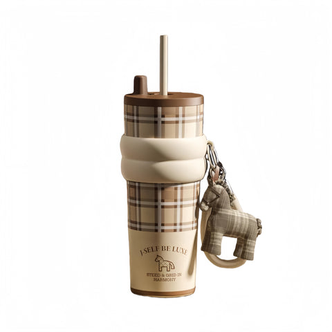 Sidagar 710ml Insulated Stainless Steel Water Bottle with Ceramic Coating, Luxury Horse Year Limited Edition Gift Box Set