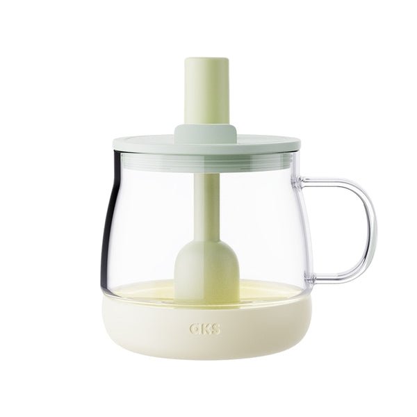 AKS Yunduodun 640ml Large Glass Tumbler: 6-in-1 Hydration Station with Tea Filter & Phone Stand