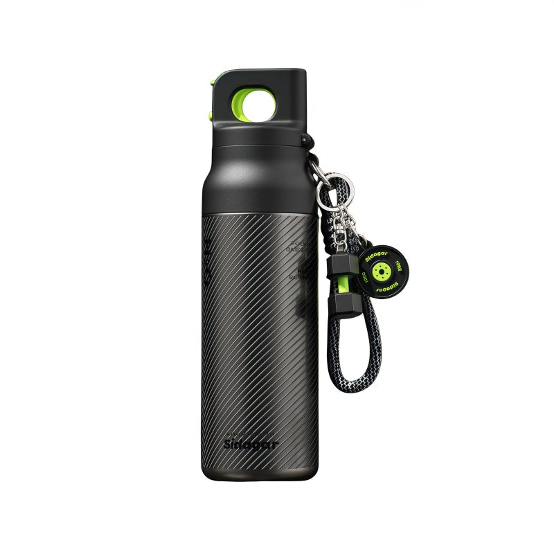 Sidagar 620ml Insulated Water Bottle, 316 Stainless Steel Tumbler with Dual Lid 