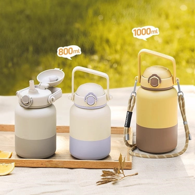 BUYDEEM 12H Stainless Steel Vacuum Insulated Tumbler with Straw