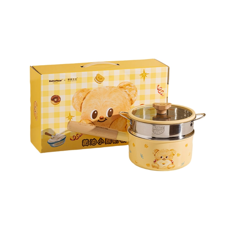 MDZF Butter Bear Titanium Ceramic Non-Toxic Non-Stick Milk Saucepan Pot 