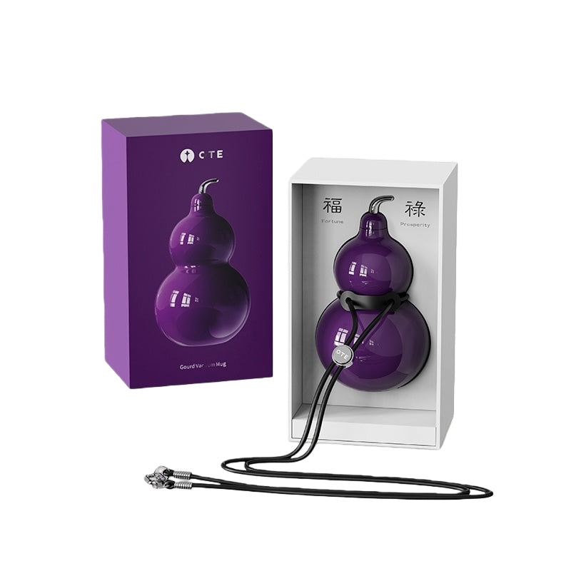 OTE Rainbow Gourd-Shaped Stainless Steel Insulated Tumbler with Straw