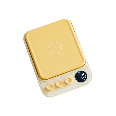 LAUREL Digital Kitchen Scale - 0.1g Precision, 5kg Capacity for Baking & Cooking, with Tare Function, Unit Conversion (g/lb/ml), Backlit LCD, and Waterproof Surface (Battery/Charging Option)