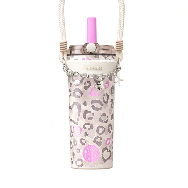 BLOOMMARK Leopard Print Insulated Tumbler 