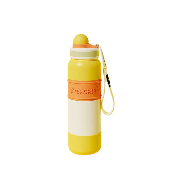 EVERCRISE Student Water Bottle 650ml - Leak Proof & Insulated