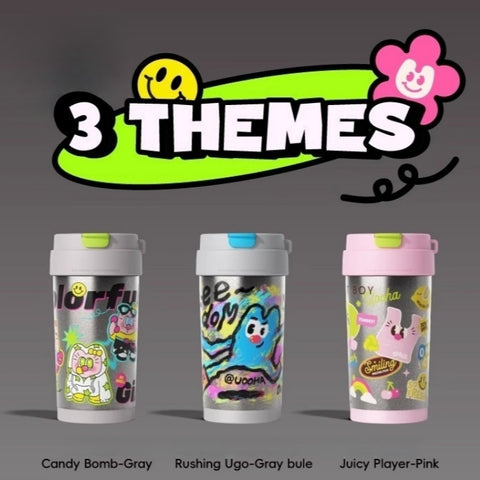 UOOHA Dopamine Premium Titanium Dual-Lid Insulated Tumbler 490ml