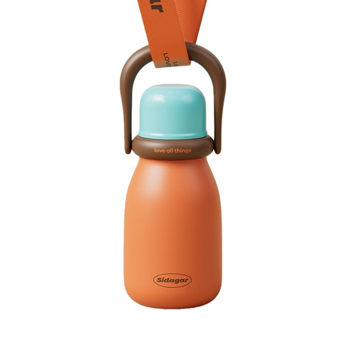 Sidagar Miu 580ml Insulated Stainless Steel Tumbler with Straw, Handle & Leak-Proof Lid