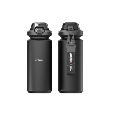 MYTURN 630ml Thermal Flask with Zinc Alloy Pop Lid