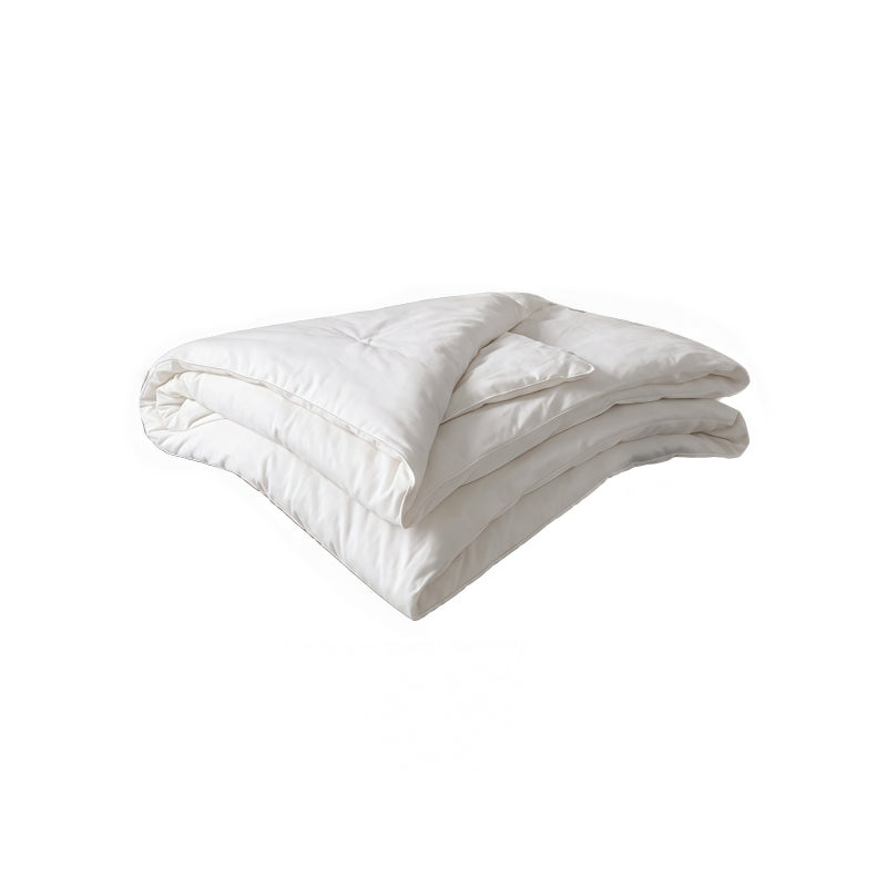 KRRAMEL organic mulberry silk comforter lightweight white duvet all-season